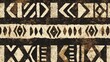 © Andrei - Seamless african mud cloth pattern showing tribal symbols