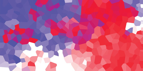 Aufkleber - Abstract geometric mosaic background with cool and warm colors in artistic polygonal shapes with a modern digital art style.