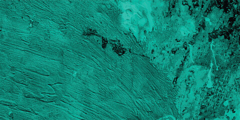 Aufkleber - Abstract teal texture background with painted brushstrokes and irregular dark patches creating a unique artistic surface