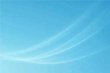 Wall Mural - abstract sky blue gradient smooth light lines background. vector illustration .