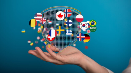 Poster - Secure your worldwide data with robust cybersecurity solutions.  Protect against threats.