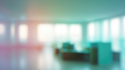 Poster - BLURRED OFFICE BACKGROUND, CUSTOMER SERVICE CENTER, OPEN SPACE BACKDROP IN A BLURRY STYLE