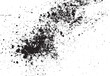 © AVADA - Grungy black paint splatter texture on a white background creating a rough uneven surface for abstract artistic design elements and backgrounds