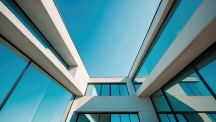 Poster - Detailed close-up of a contemporary residential building.