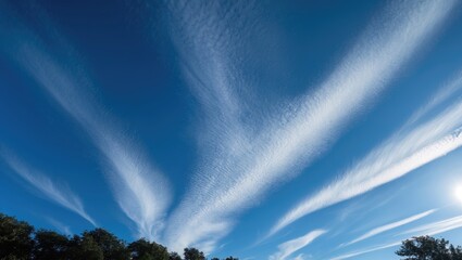 Wall Mural - Clear skies, gentle clouds, and peaceful moments