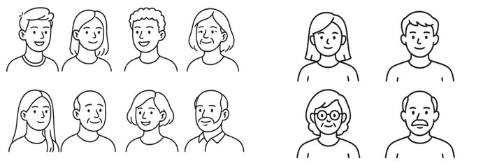 Aufkleber - Diverse group of people smiling and engaging in conversation in a casual setting during daytime