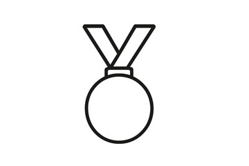 Poster - Metal design featuring a circular medal with a ribbon, symbolizing achievement and recognition in various competitions