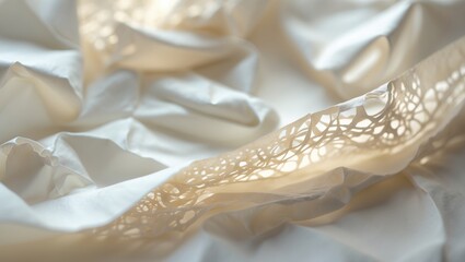 Poster - Abstract background featuring crumpled tissue paper.
