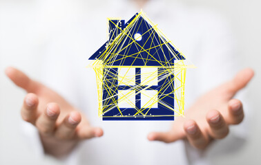 Poster - Secure and efficient smart home technology.  Control your house remotely.