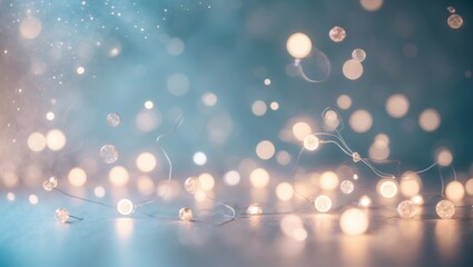 Aufkleber - Abstract silver lights on background with a shimmering effect.