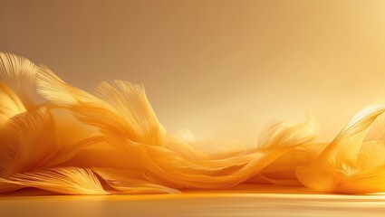 Poster - Stunning amber abstract background with a yellow neutral backdrop.