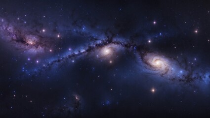 Poster - A limitless expanse of space populated with galaxies and stars. The art of the cosmos.