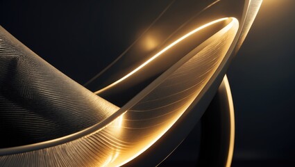 Poster - Abstract white curved shape set against a dark background. Background and texture resembling net. background and texture of a grid