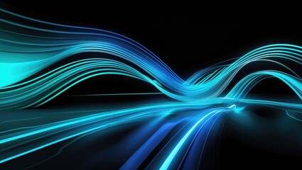 Poster - Abstract blurred light with soft glow and diffused brightness.