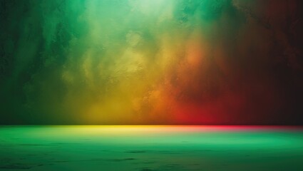 Poster - Abstract gradient background in red-yellow shades, textured with a grainy effect.