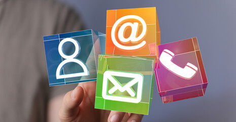 Poster - Easy ways to connect.  Email, phone, or profile contact options available.
