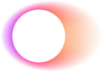 Poster - Abstract Color Gradient Shape. Pink Purple Orange blurred Design Element