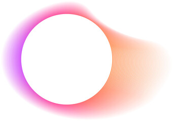 Poster - Abstract Color Gradient Shape. Pink Purple Orange blurred Design Element