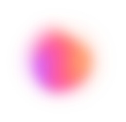 Poster - Abstract Color Gradient Shape. Pink Purple Orange blurred Design Element