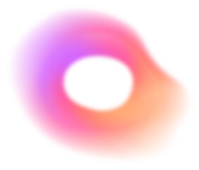 Poster - Abstract Color Gradient Shape. Pink Purple Orange blurred Design Element