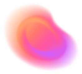 Poster - Abstract Color Gradient Shape. Pink Purple Orange blurred Design Element