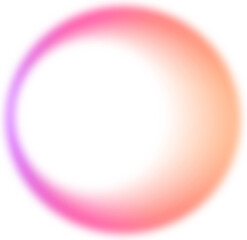 Poster - Abstract Color Gradient Shape. Pink Purple Orange blurred Design Element