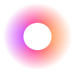Poster - Abstract Color Gradient Shape. Pink Purple Orange blurred Design Element