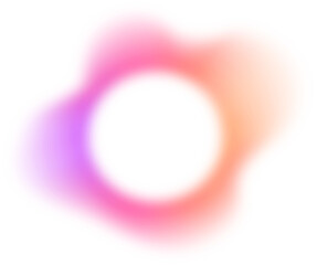 Poster - Abstract Color Gradient Shape. Pink Purple Orange blurred Design Element
