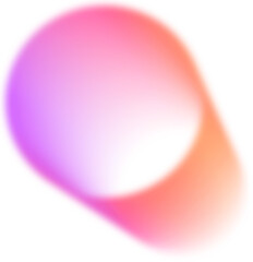 Poster - Abstract Color Gradient Shape. Pink Purple Orange blurred Design Element