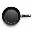 © Viktoriia - A black cast iron skillet, showcasing durability and texture, is elegantly positioned,