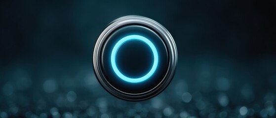 Poster - Exploring cutting-edge technology illuminated orb digital interface futuristic environment abstract viewpoint innovative concept