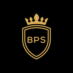 Poster - Initial BPS Letter Linked Logo for business and company identity. Modern BPS Letter Logo Vector Template with modern trendy golden logo.
