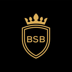 Poster - Initial VSB Letter Linked Logo for business and company identity. Modern VSB Letter Logo Vector Template with modern trendy golden logo.
