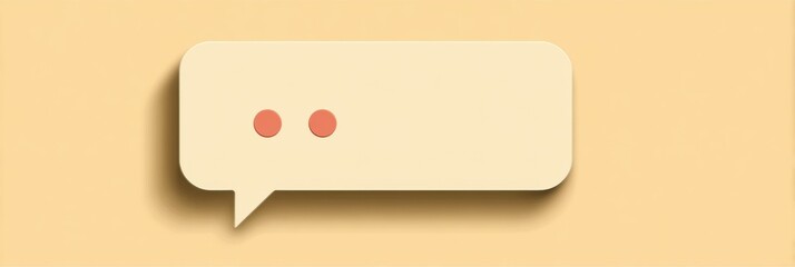 Poster - Comment Bubble With Erased Text and Care Icon in a Neutral Background Featuring Simplicity and Clarity