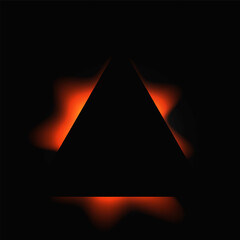 Poster - Triangle illuminate light frame