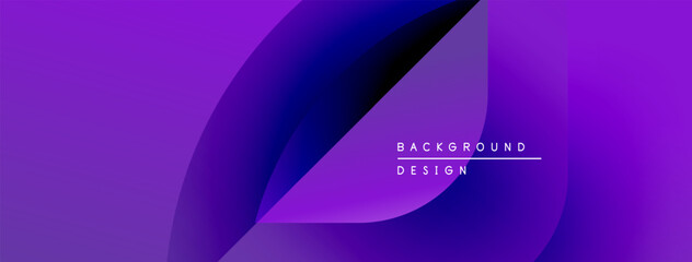 Aufkleber - Abstract purple design. Smooth gradients create flowing shapes, modern aesthetic. Text reads background design. Minimalist composition.