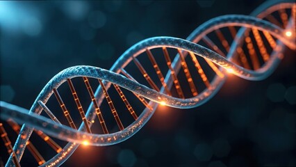 Poster - Detailed DNA Structure in Gigapixel Resolution with Luminous Highlights