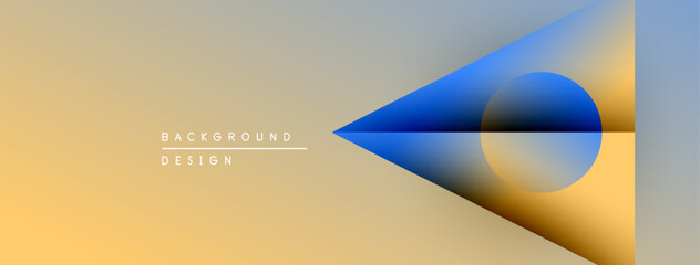 Aufkleber - Abstract gradient background. Soft colors blend, creating modern design elements. Minimalist composition, suitable for digital projects.