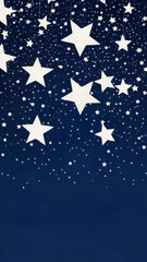 Wall Mural - Night sky with many stars, a common night scene for stock graphy