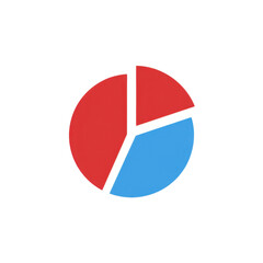 Poster - Colorful Pie Chart Segment Illustration Representing Data Visualization and Analysis in Business and Marketing Contexts Transparent background or png