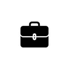 Poster - Black and White Illustration of a Briefcase Symbolizing Business and Professionalism in Various Contexts Transparent background or png