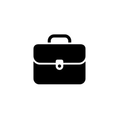 Poster - Simple Minimalist Briefcase Icon for Business and Finance Representation, Professionalism and Work Concept, Flat Design Style Transparent background or png