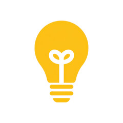 Poster - bright and colorful light bulb icon representing creativity and innovation in modern design transpar