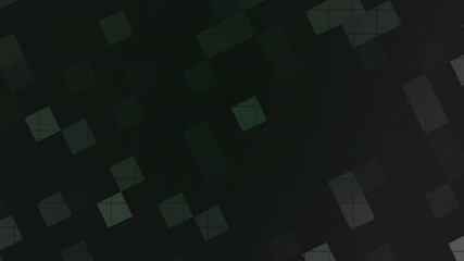Poster - Digital abstract geometric background with glowing squares and futuristic vibe