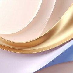Poster - Elegant abstract design with curved shapes modern art gallery digital artwork contemporary environment close-up view