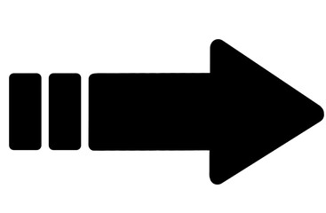 Aufkleber - Doodle arrow on transparent background