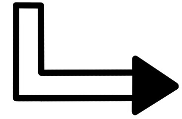 Aufkleber - Doodle arrow on transparent background