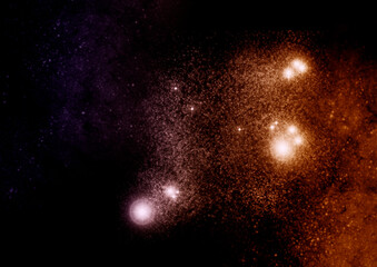 Wall Mural - galaxy in a free space.