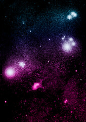 Wall Mural - galaxy in a free space.