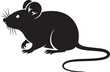 © MdSojib - Mice and rat running silhouette black vector art design set